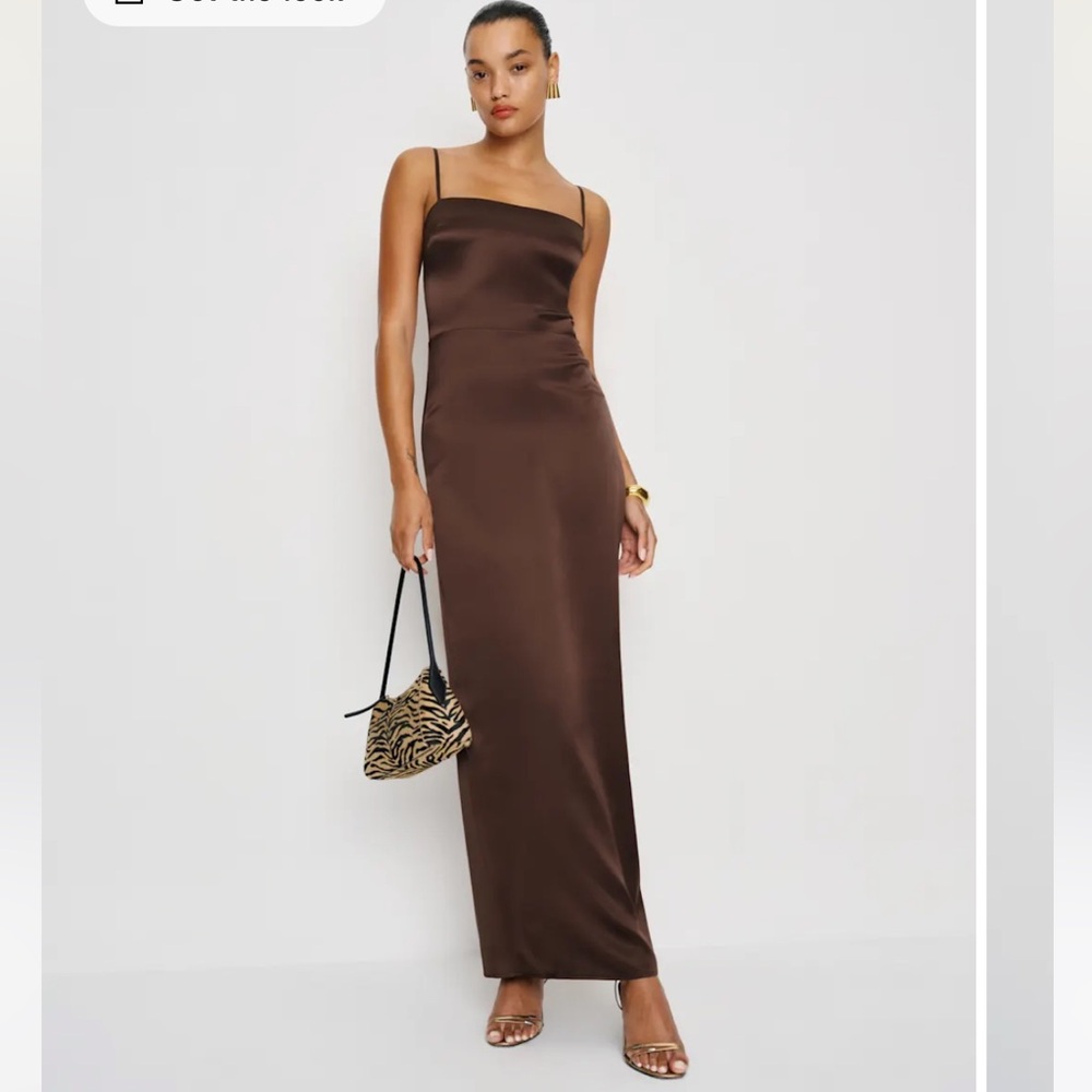 Reformation Frankie Silk Dress